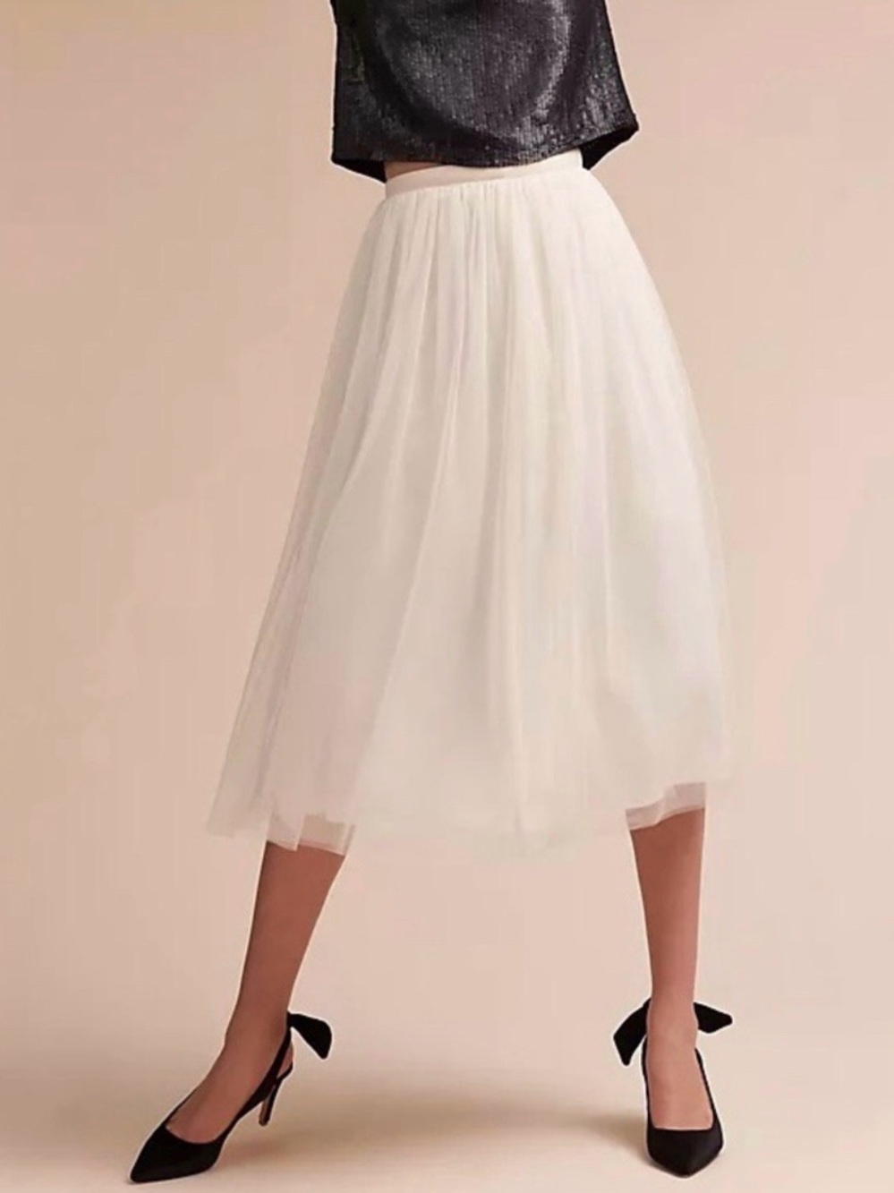 Bailey44 Women’s Tulle Skirt, EUC, Size Medium, White, Ballet Bridal Style